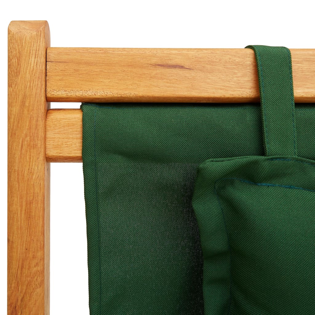 Strandstuhl Klappbar Massivholz Eukalyptus Und Stoff