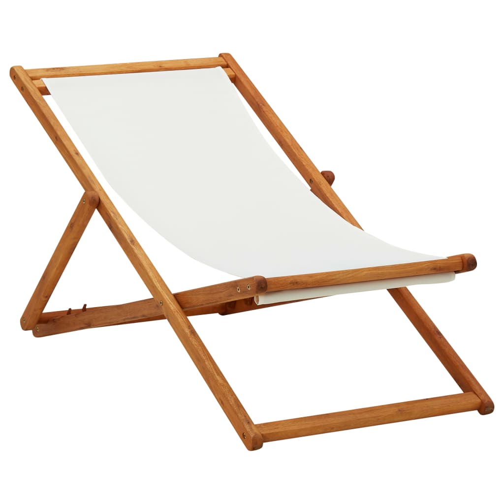 Strandstuhl Klappbar Stoff Und Massivholz