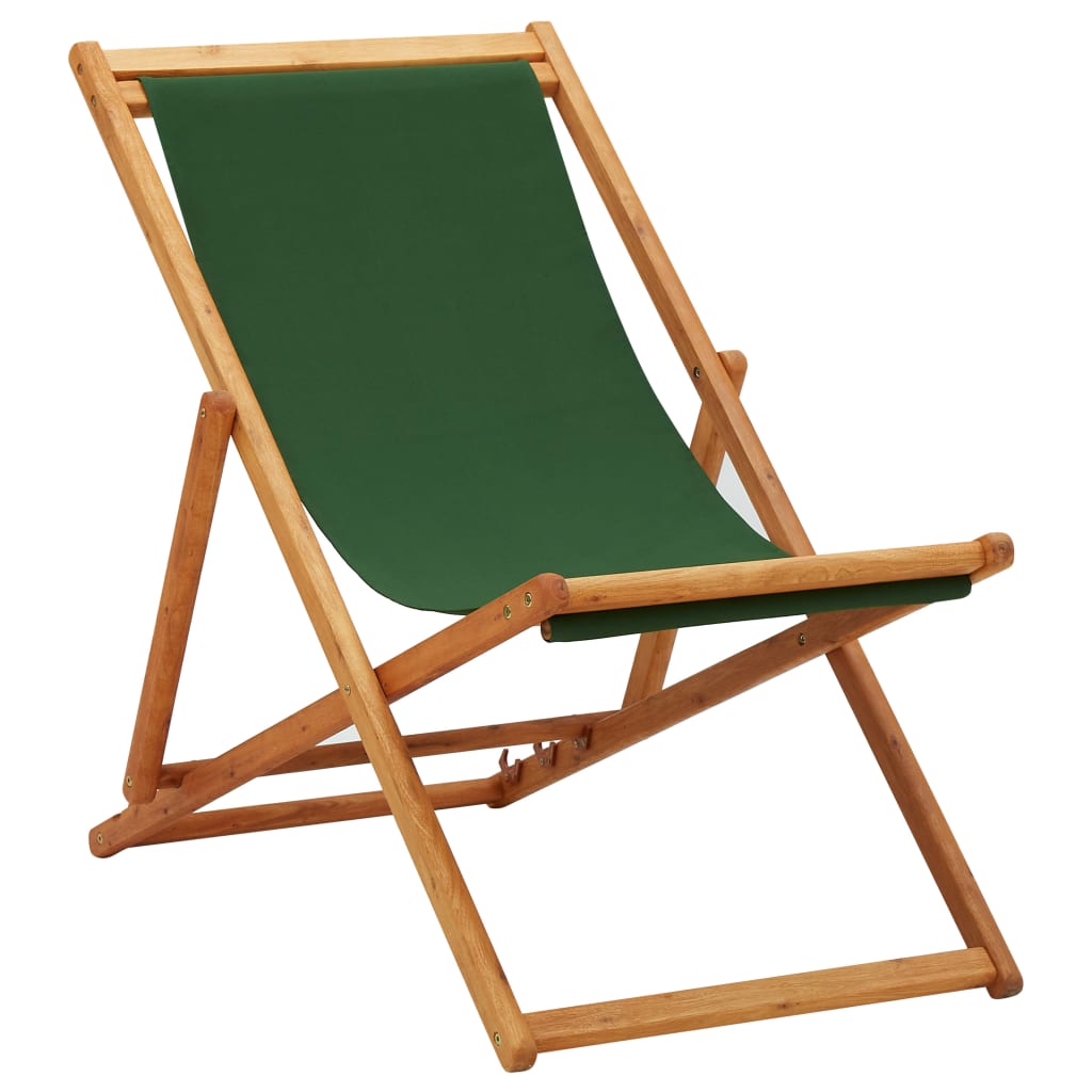 Strandstuhl Klappbar Stoff Und Massivholz