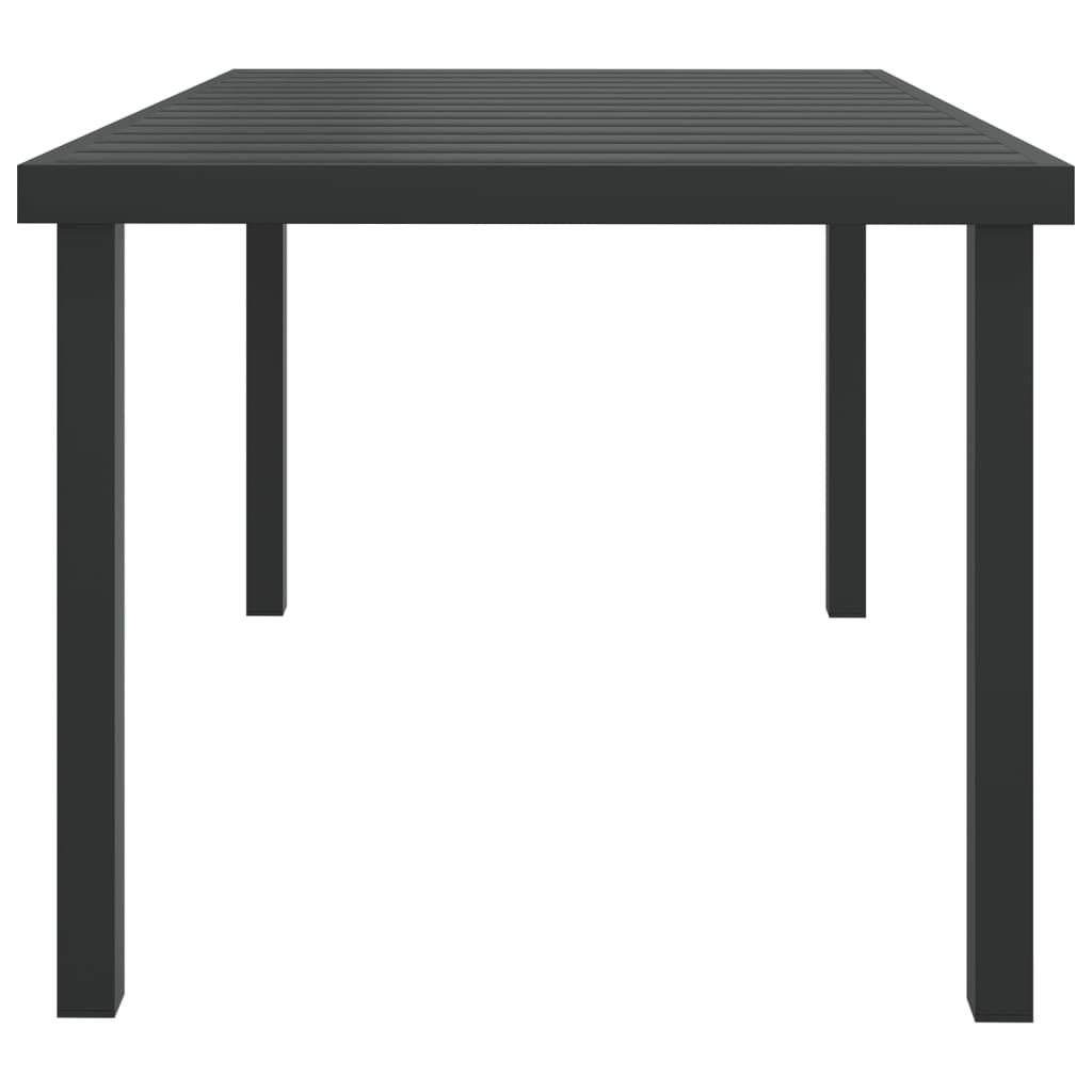 Gartentisch 140X90X74 Cm Aluminium Und Wpc