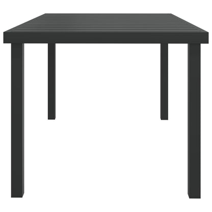 Gartentisch 140X90X74 Cm Aluminium Und Wpc