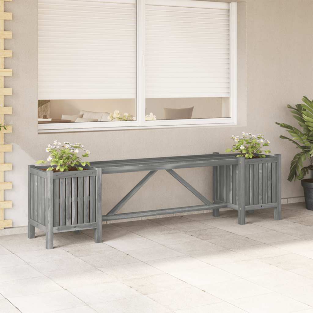 Garten-Eckbank Mit Pflanzkübel 117×117×40 Cm Massivholz Akazie