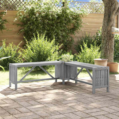 Garten-Eckbank Mit Pflanzkübel 117×117×40 Cm Massivholz Akazie