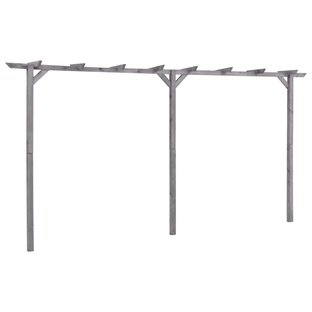 Garten-Pergola Grau Imprägniertes Kiefernholz
