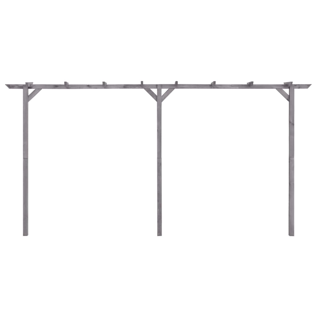 Garten-Pergola Grau Imprägniertes Kiefernholz