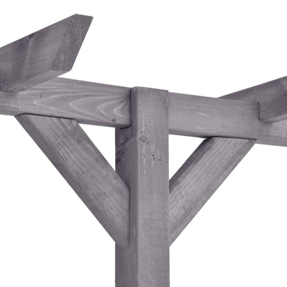 Garten-Pergola Grau Imprägniertes Kiefernholz