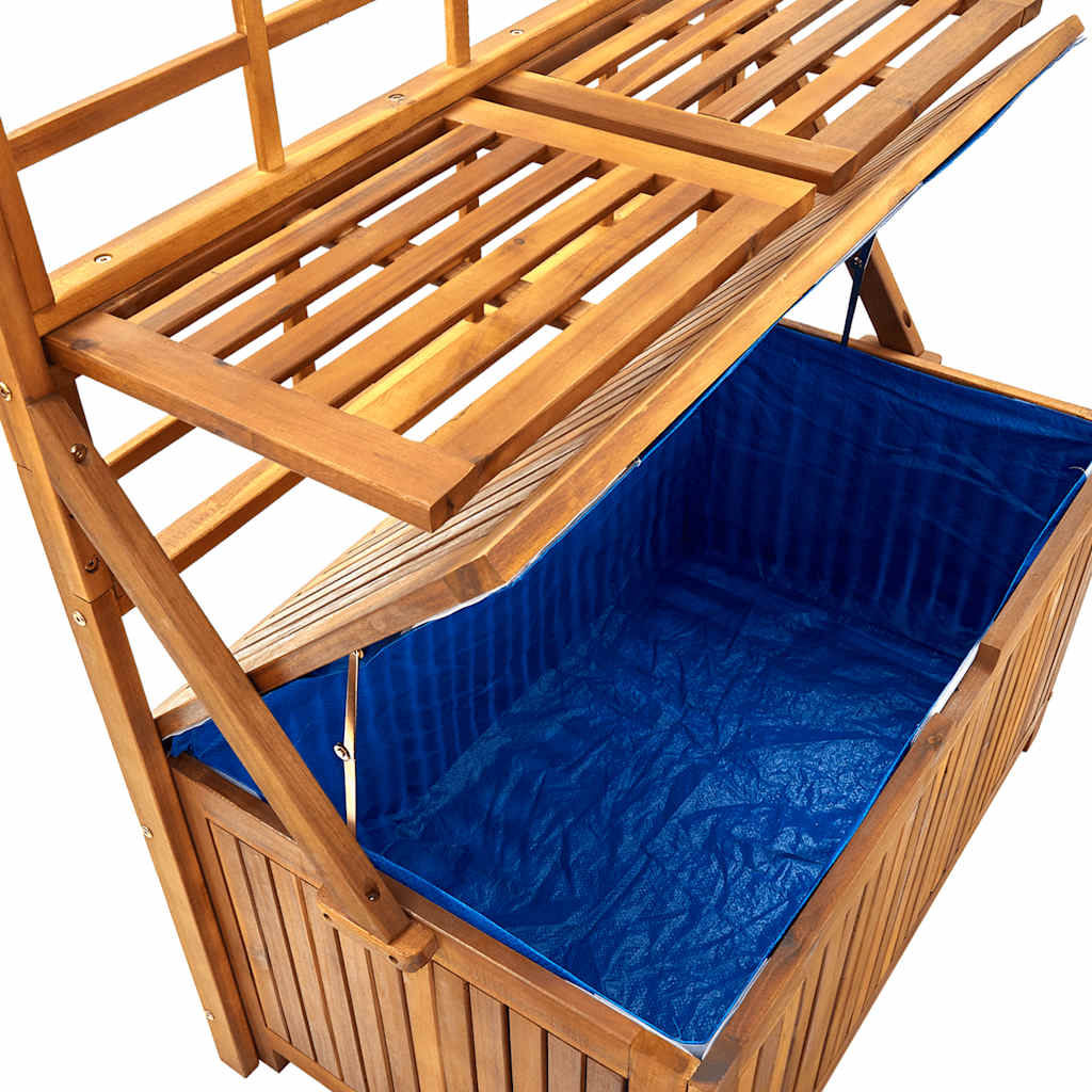 Aufbewahrungstruhe Mit Rankgitter 99X55X160Cm Massivholz Akazie