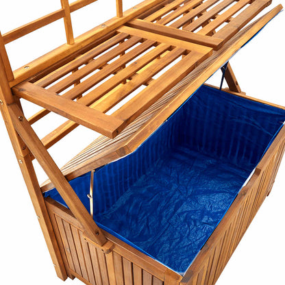 Aufbewahrungstruhe Mit Rankgitter 99X55X160Cm Massivholz Akazie
