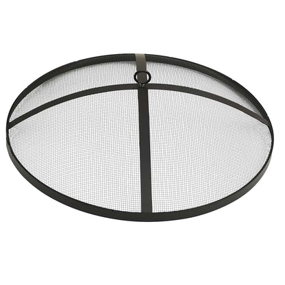2In1 Feuerschale Und Grill Mit Schürhaken 59X59X60 Cm Edelstahl Braun
