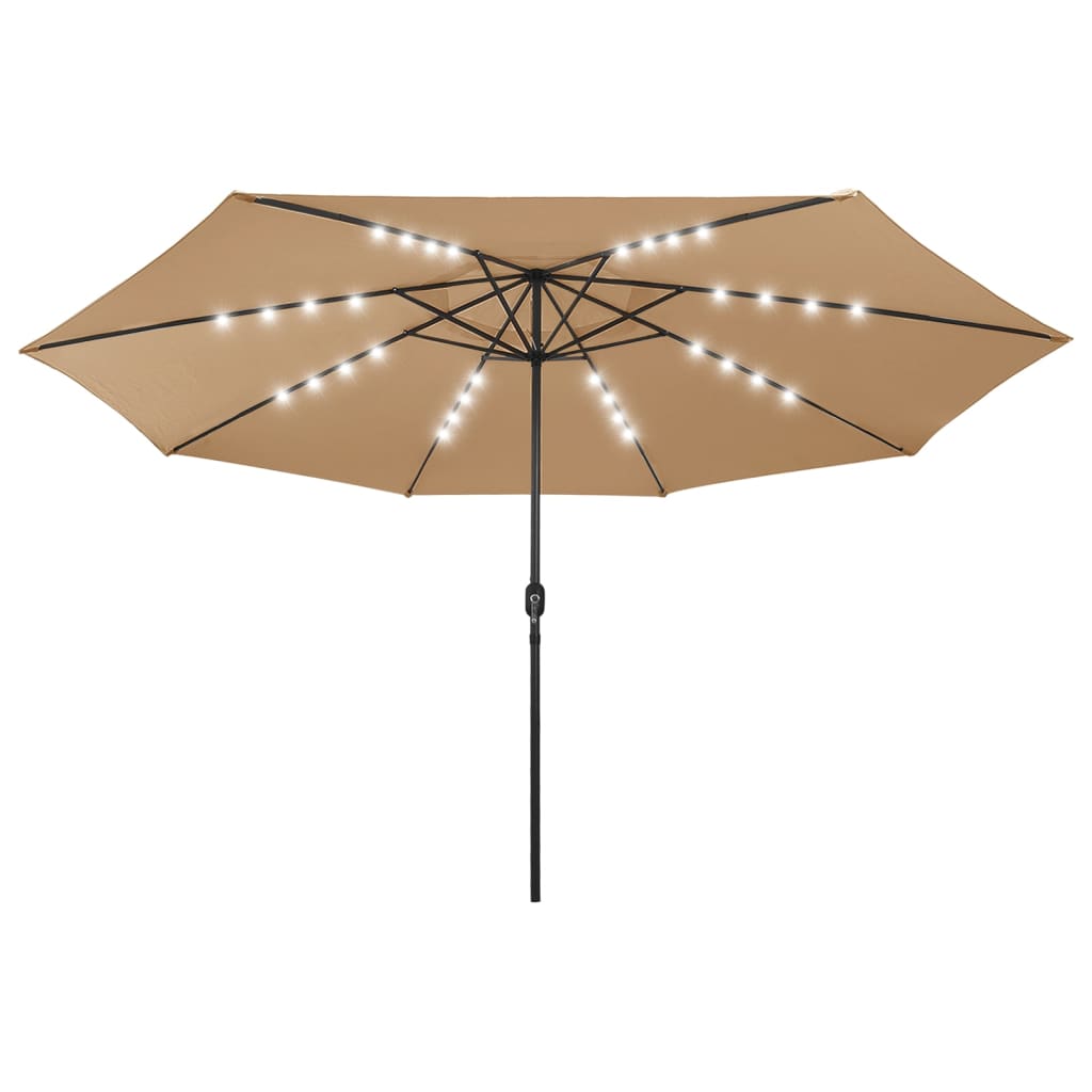 Sonnenschirm Mit Led-Beleuchtung 400 Cm