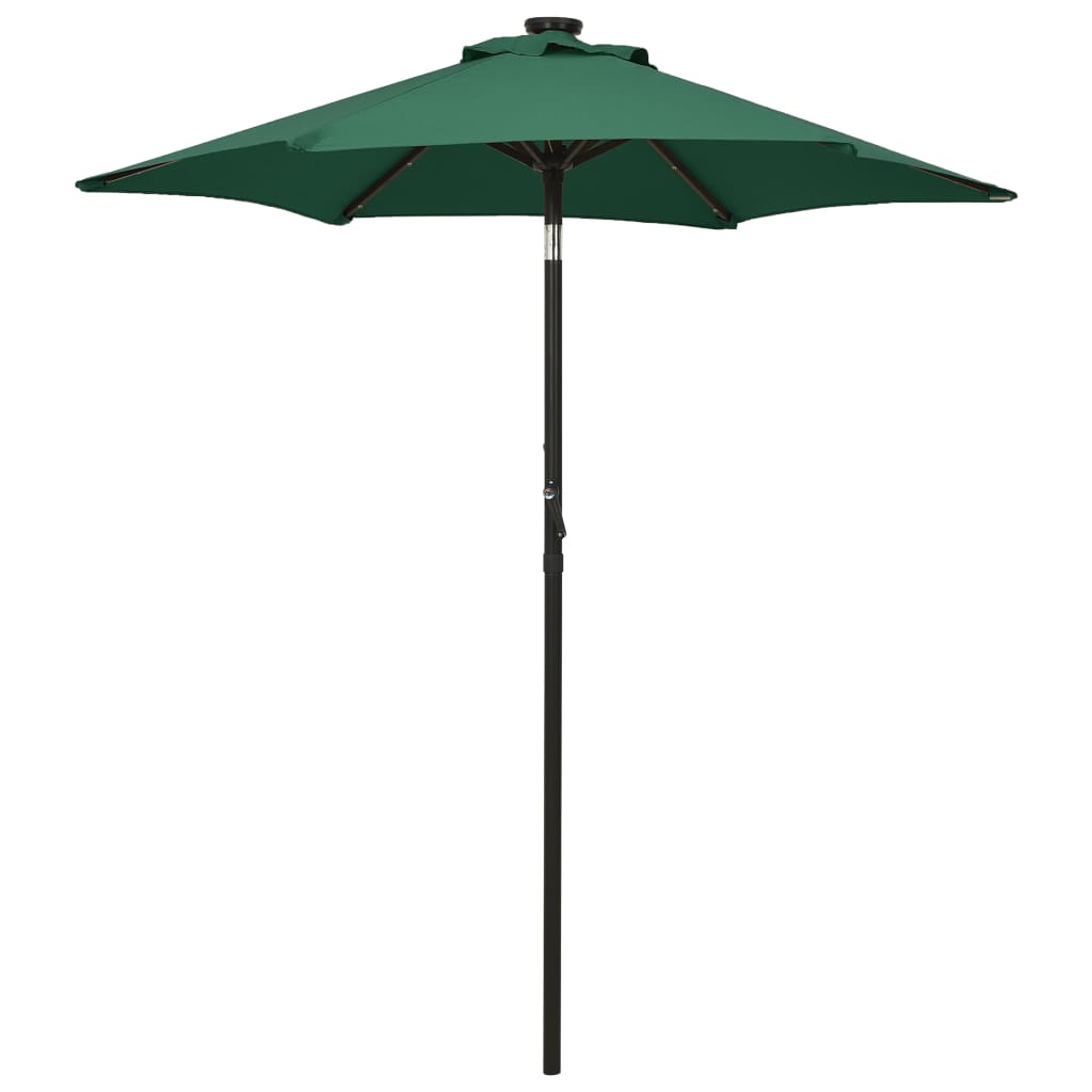 Sonnenschirm Mit Led-Beleuchtung 200X211 Cm Alu