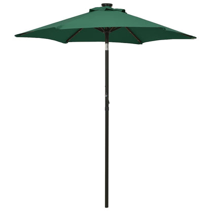 Sonnenschirm Mit Led-Beleuchtung 200X211 Cm Alu