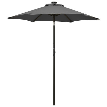 Sonnenschirm Mit Led-Beleuchtung 200X211 Cm Alu