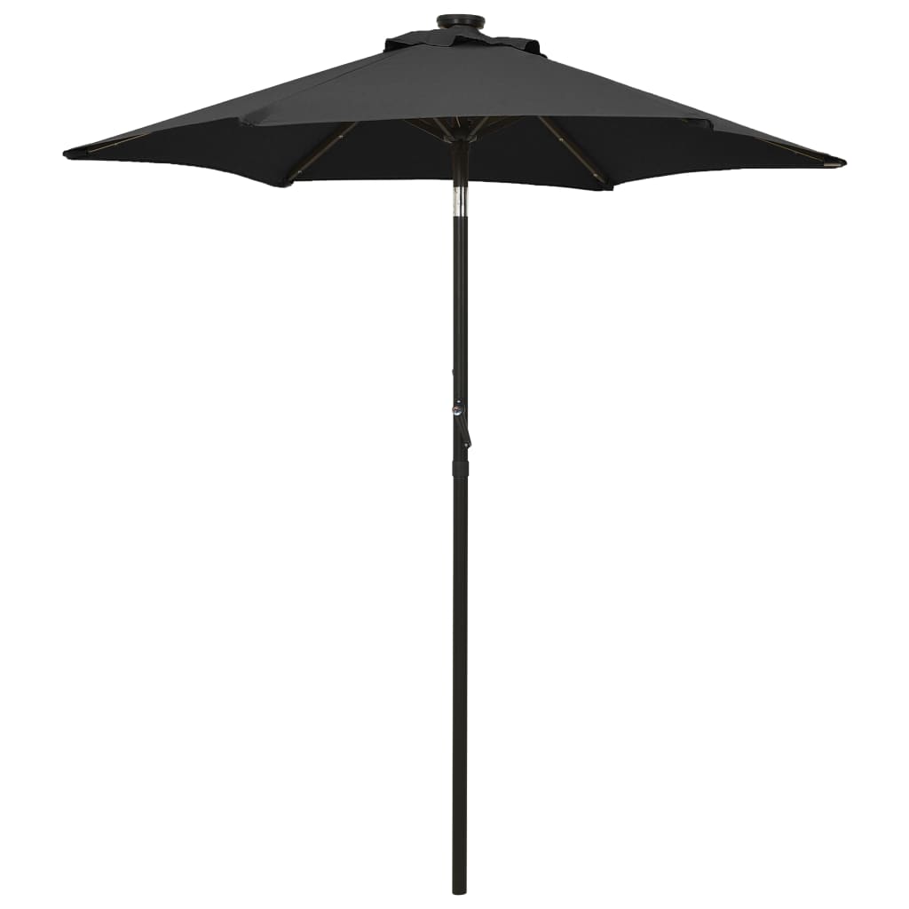 Sonnenschirm Mit Led-Beleuchtung 200X211 Cm Alu