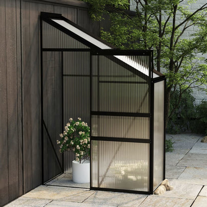 Gewächshaus Anthrazit Aluminium 3,8 M³