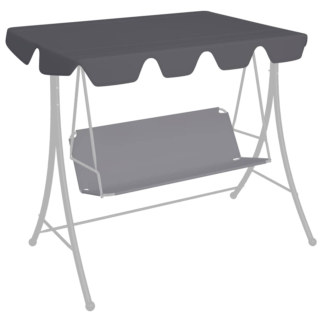 Ersatzdach Für Hollywoodschaukel 150/130X105/70 Cm