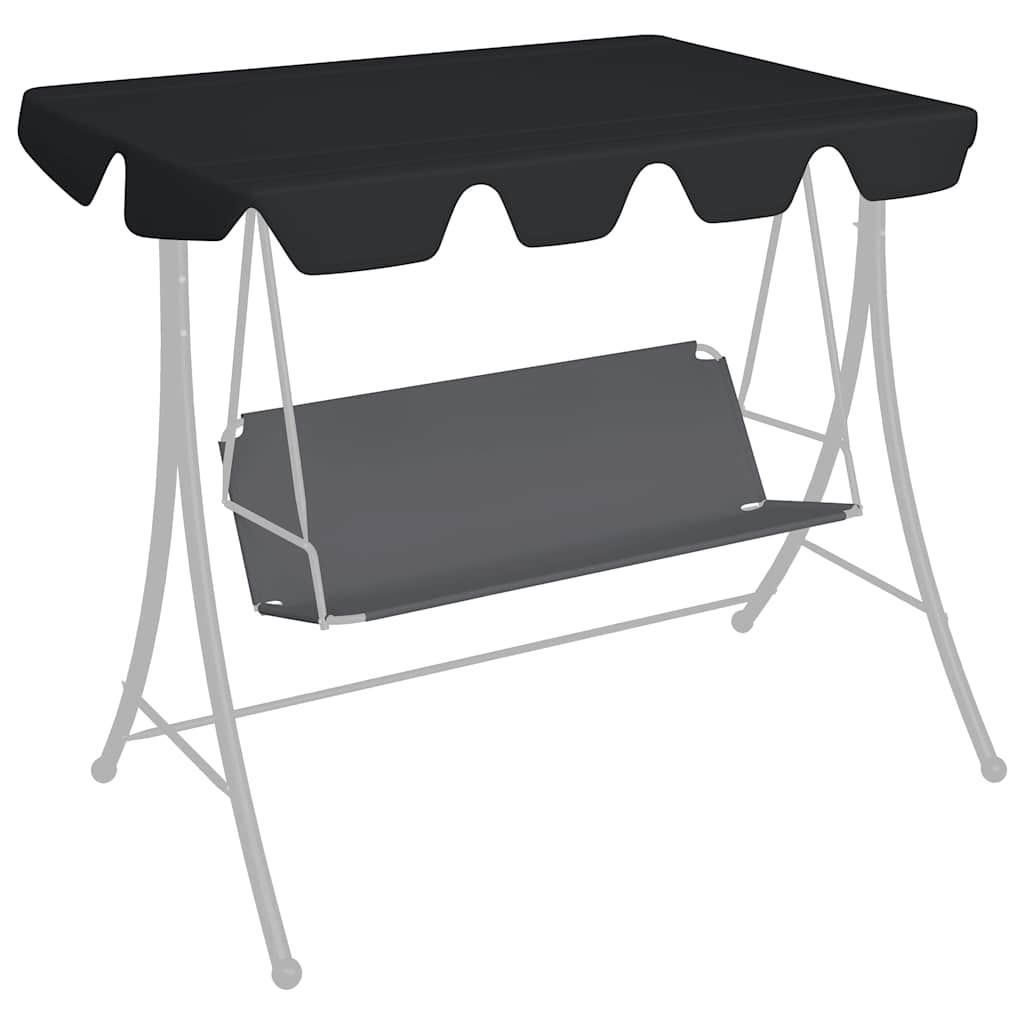Ersatzdach Für Hollywoodschaukel 150/130X105/70 Cm