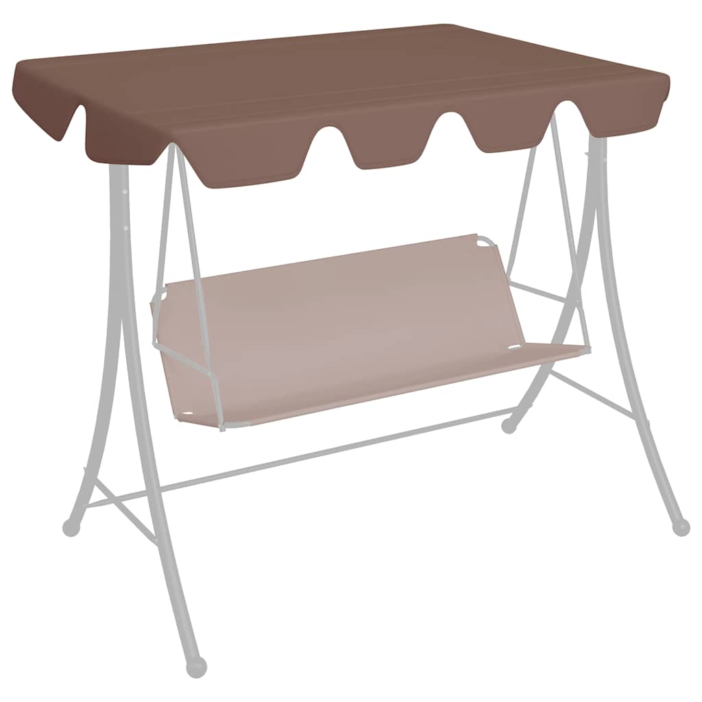 Ersatzdach Für Hollywoodschaukel 150/130X105/70 Cm