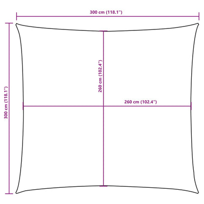 Sonnensegel Oxford-Gewebe Quadratisch 3X3 M Anthrazit