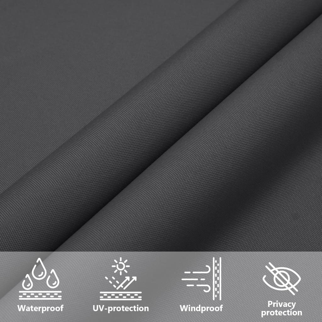 Sonnensegel Oxford-Gewebe Rechteckig 2X2,5 M Anthrazit