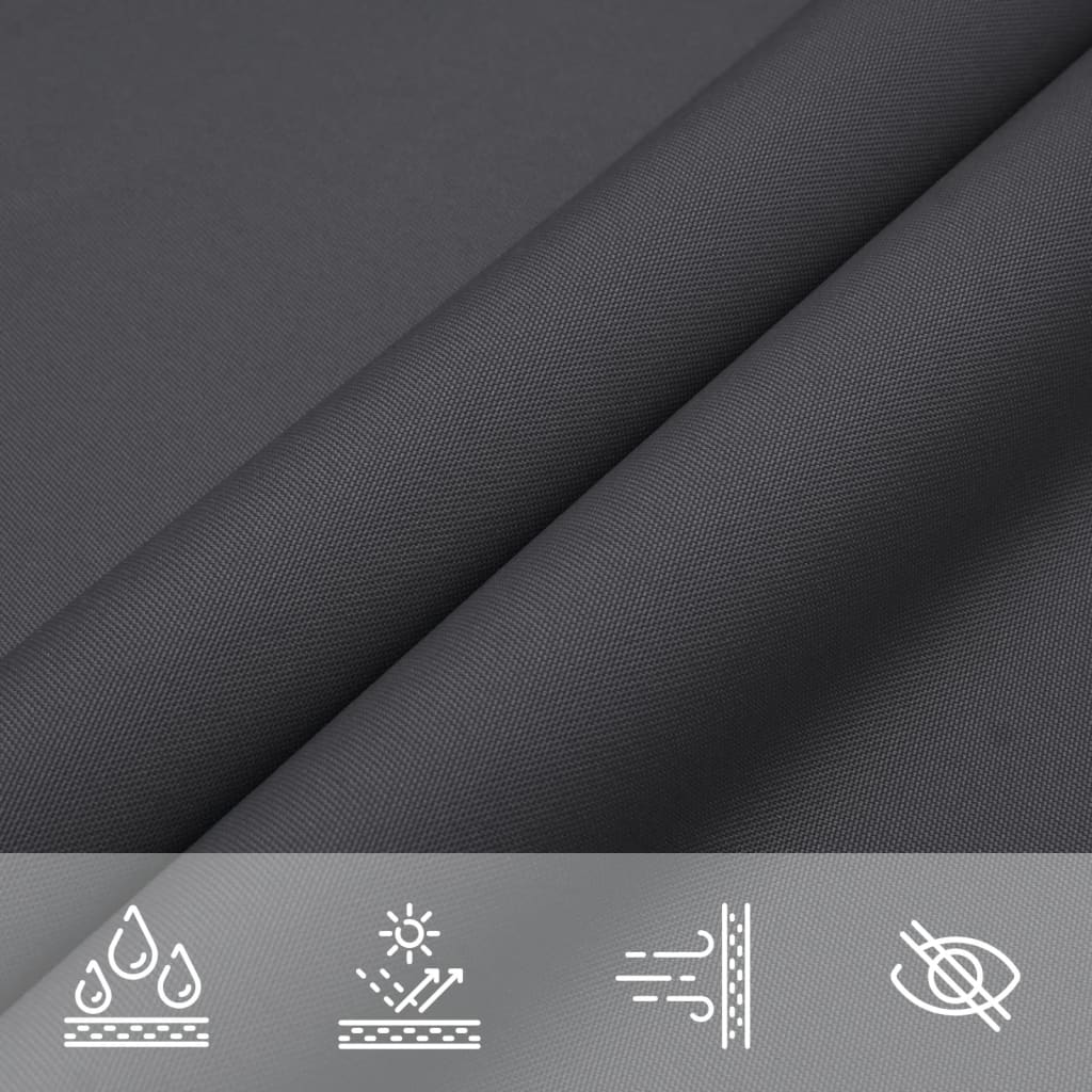 Sonnensegel Oxford-Gewebe Rechteckig 2,5X5 M Anthrazit