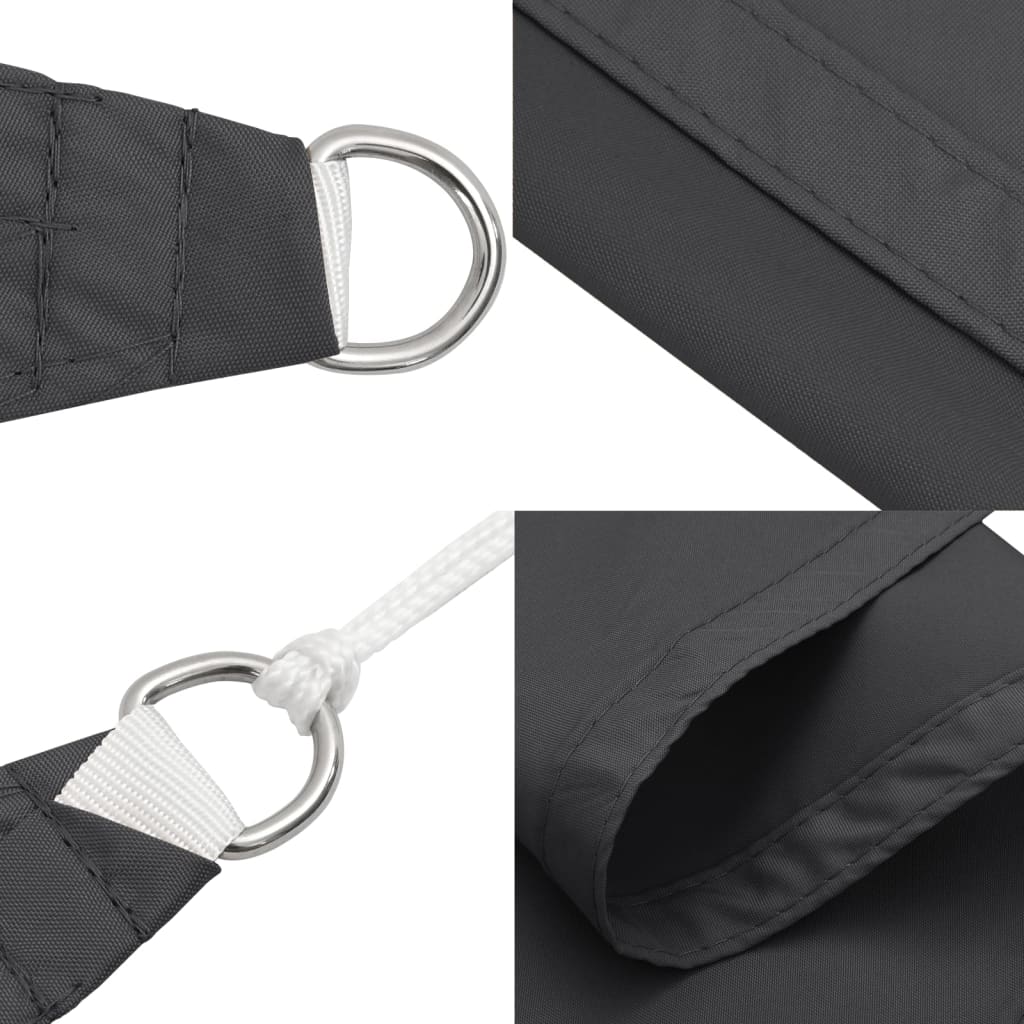 Sonnensegel Oxford-Gewebe Rechteckig 3X4,5 M Anthrazit