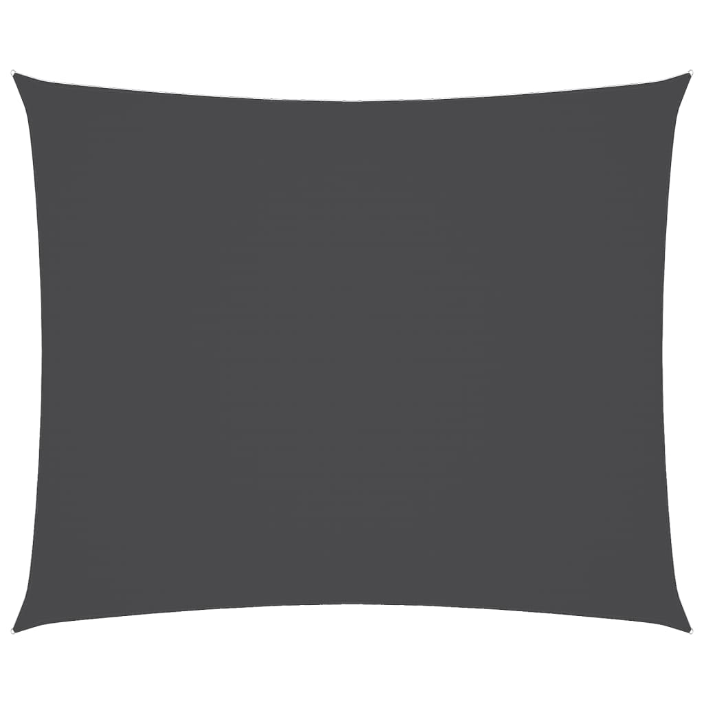 Sonnensegel Oxford-Gewebe Rechteckig 5X6 M Anthrazit