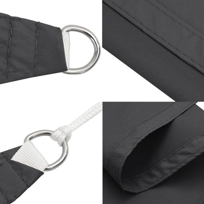 Sonnensegel Oxford-Gewebe Rechteckig 5X7 M Anthrazit