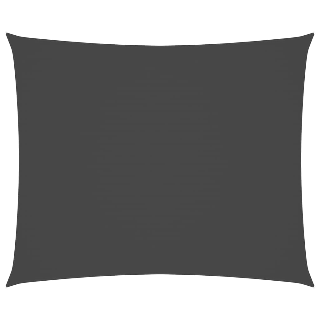 Sonnensegel Oxford-Gewebe Rechteckig 6X7 M Anthrazit