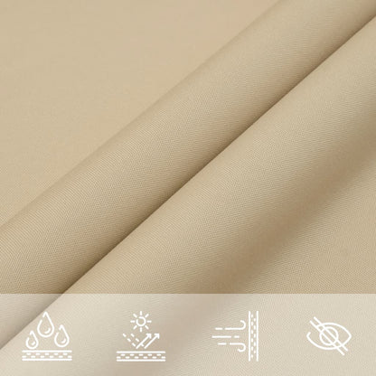 Sonnensegel Oxford-Gewebe Quadratisch 2,5X2,5 M Beige