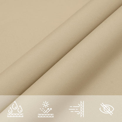 Sonnensegel Oxford-Gewebe Rechteckig 3X6 M Beige