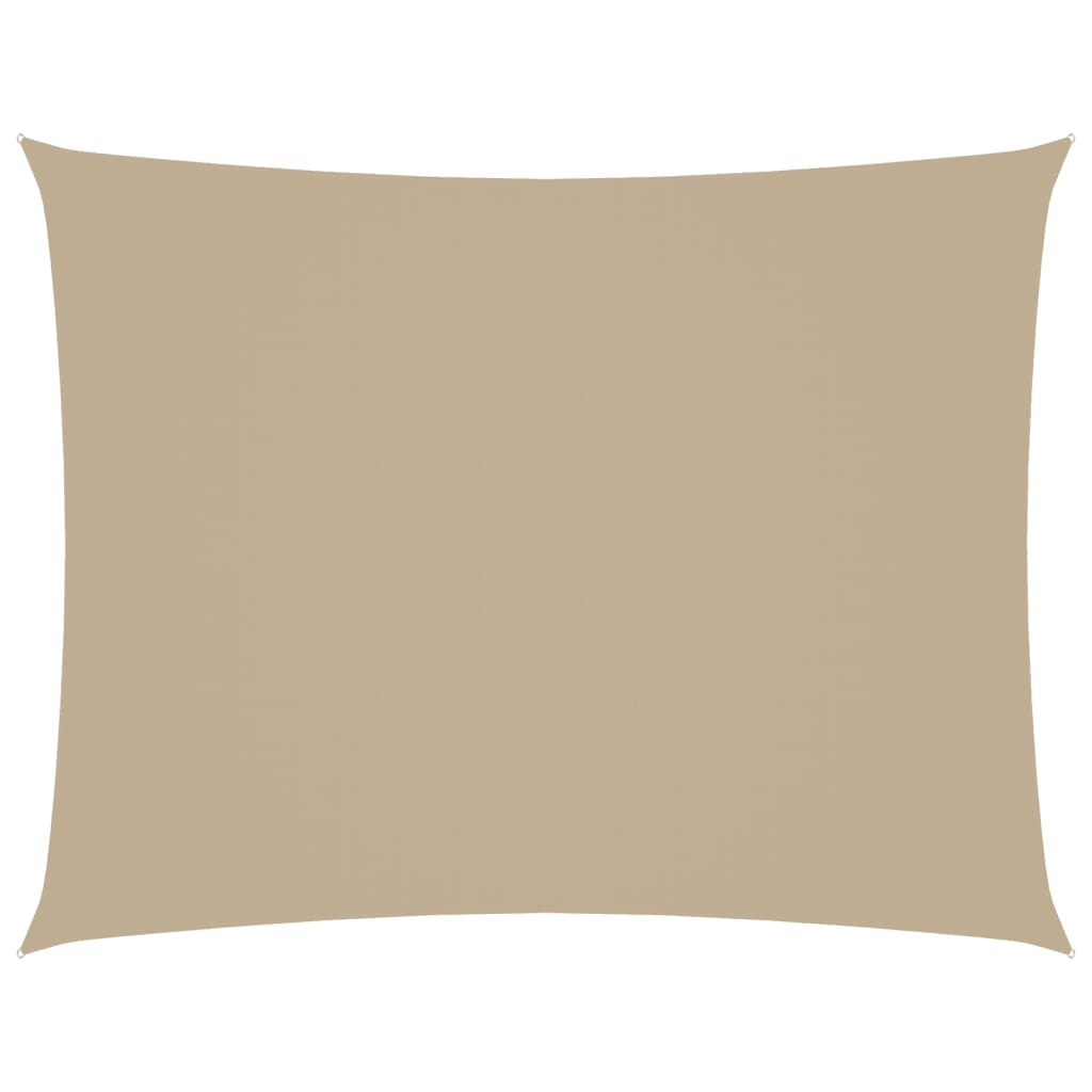 Sonnensegel Oxford-Gewebe Rechteckig 3,5X4,5 M Beige
