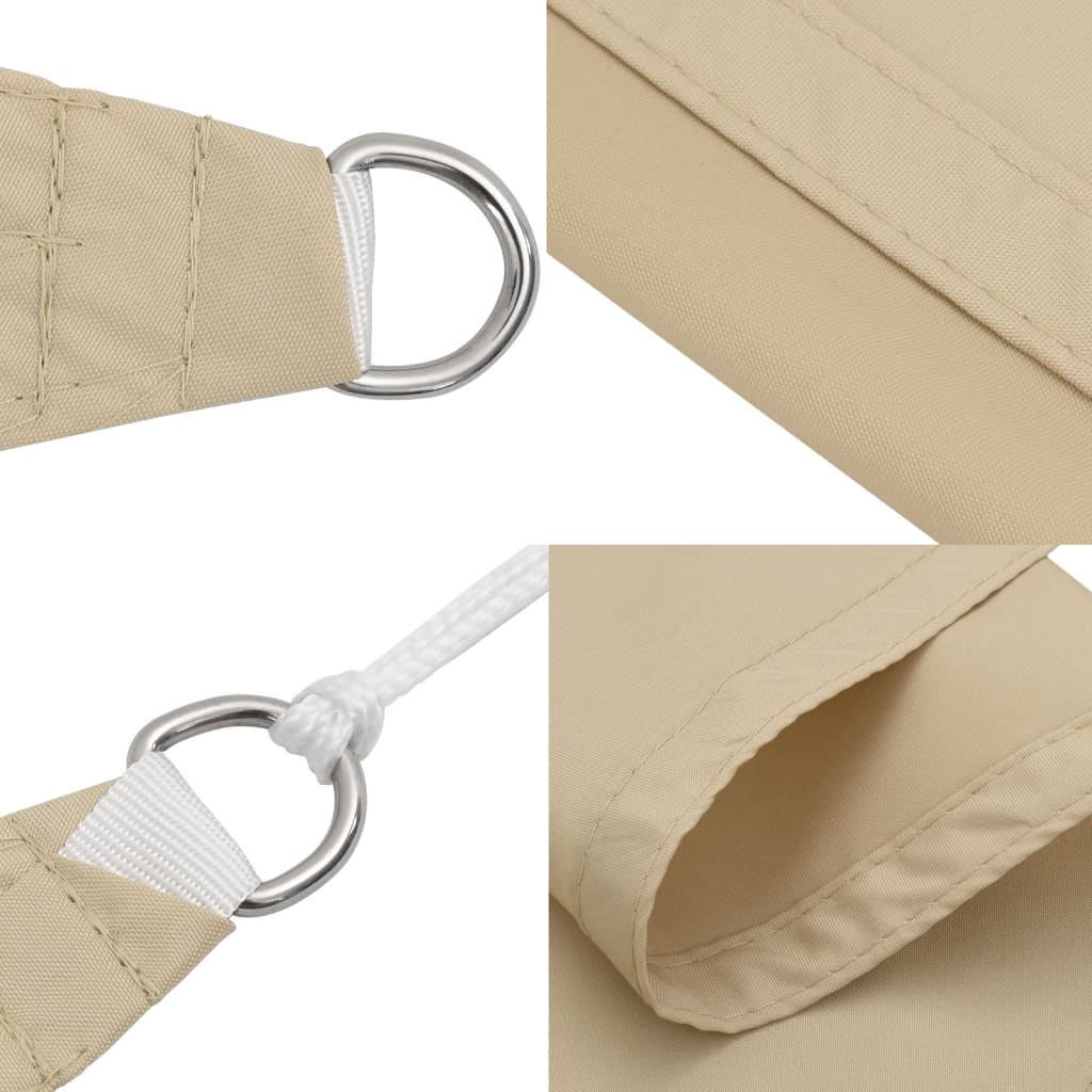 Sonnensegel Oxford-Gewebe Rechteckig 3,5X4,5 M Beige