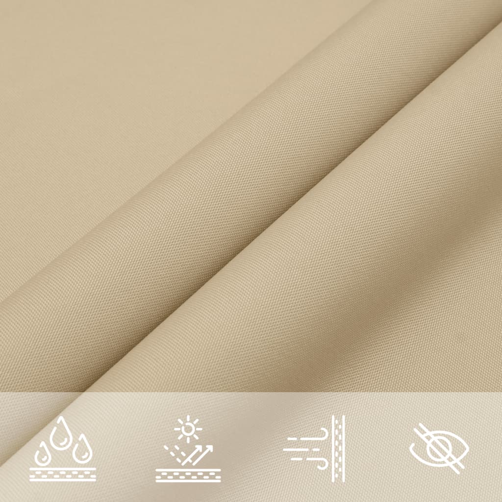 Sonnensegel Oxford-Gewebe Rechteckig 4X5 M Beige