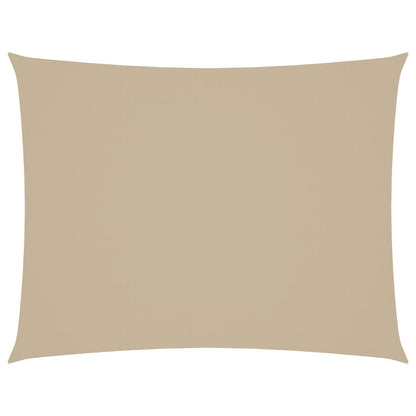 Sonnensegel Oxford-Gewebe Rechteckig 6X8 M Beige