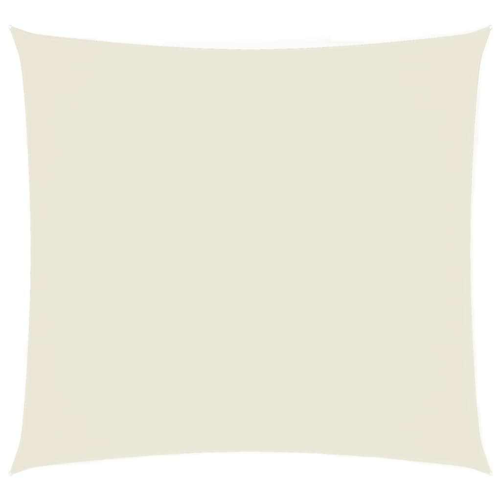 Sonnensegel Oxford-Gewebe Quadratisch 2,5X2,5 M Weiß Creme