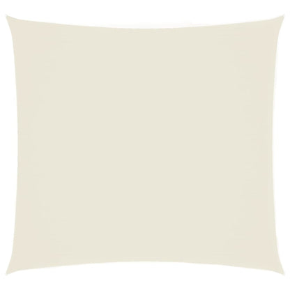 Sonnensegel Oxford-Gewebe Quadratisch 2,5X2,5 M Weiß Creme