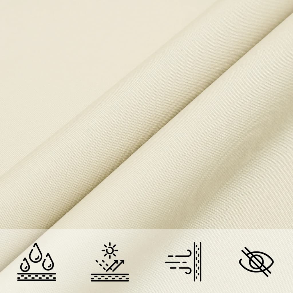 Sonnensegel Oxford-Gewebe Quadratisch 4X4 M Creme