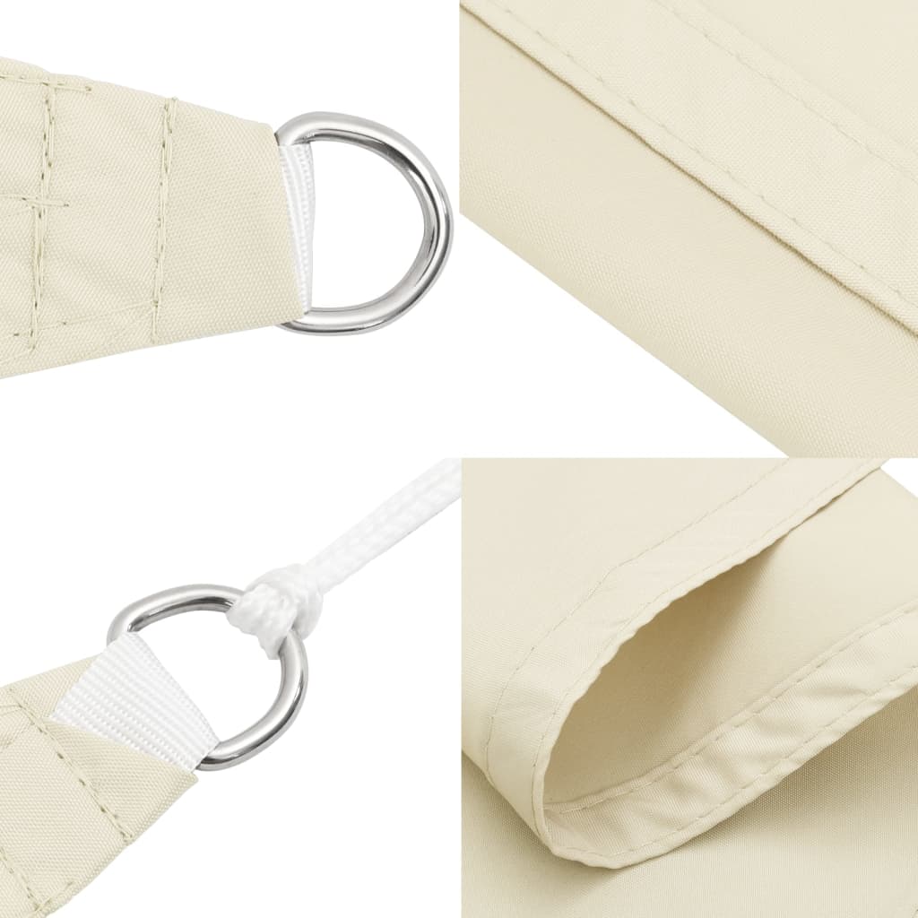 Sonnensegel Oxford-Gewebe Rechteckig 3X6 M Creme