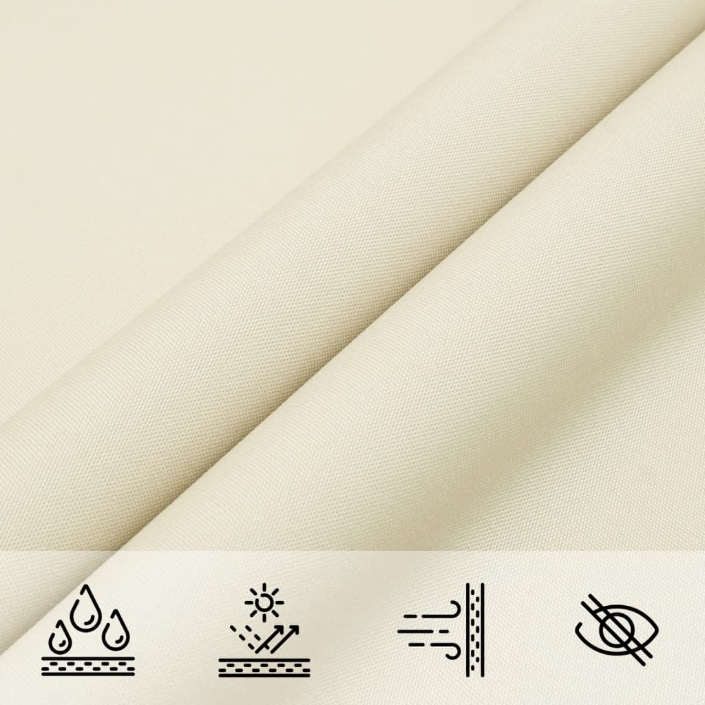 Sonnensegel Oxford-Gewebe Rechteckig 3X6 M Creme