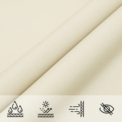 Sonnensegel Oxford-Gewebe Rechteckig 3X6 M Creme