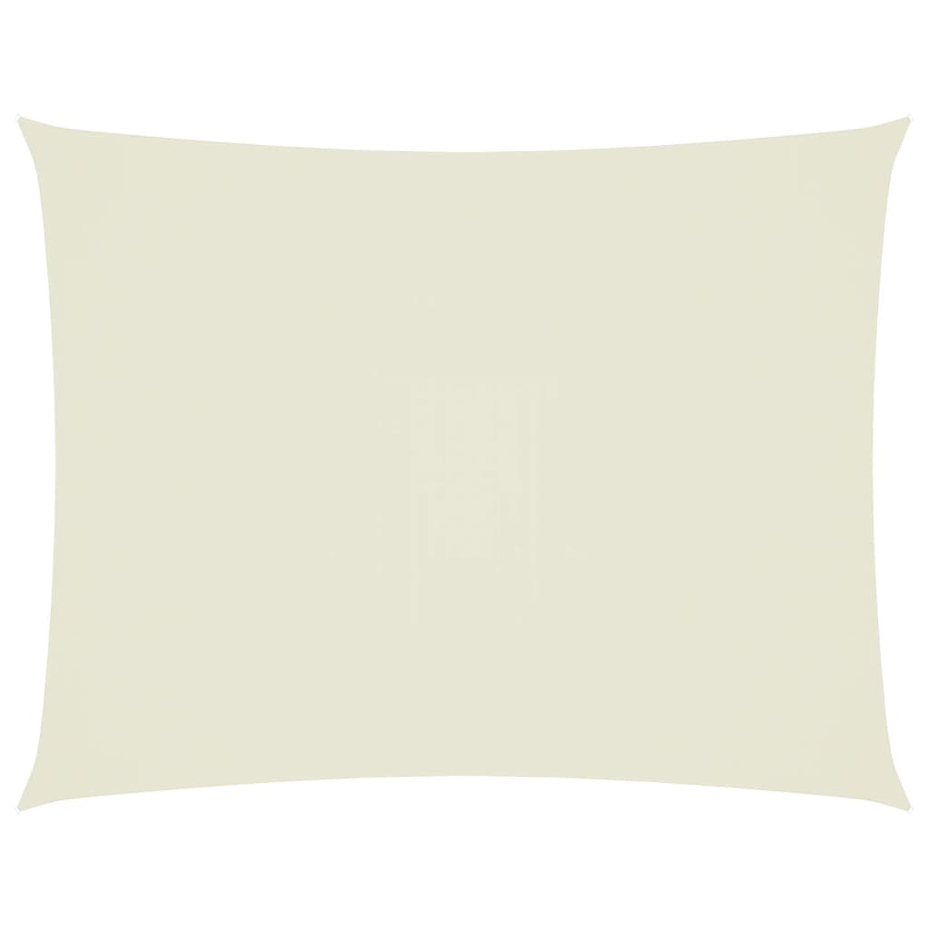 Sonnensegel Oxford-Gewebe Rechteckig 4X5 M Creme