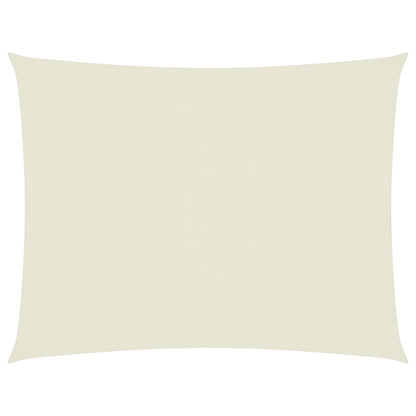Sonnensegel Oxford-Gewebe Rechteckig 6X7 M Creme
