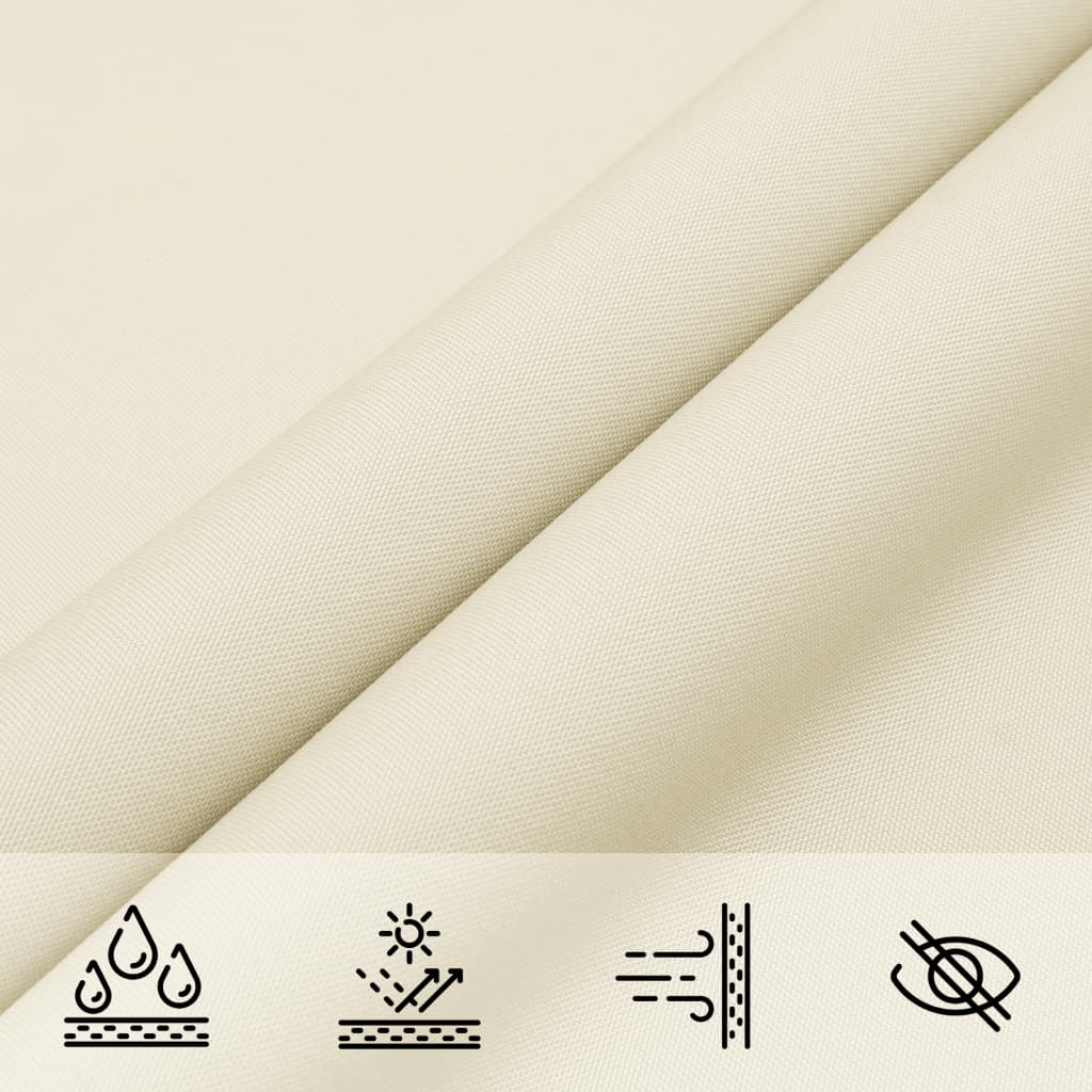 Sonnensegel Oxford-Gewebe Dreieckig 3,5X3,5X4,9 M Creme