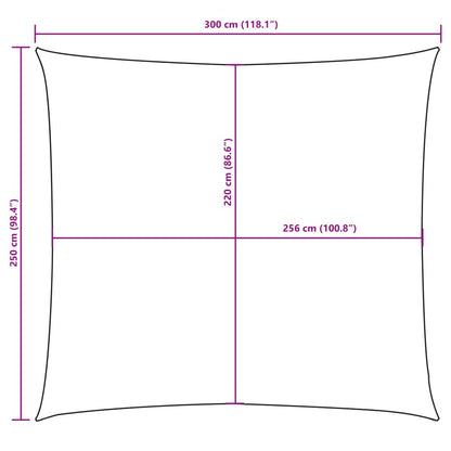 Sonnensegel Oxford-Gewebe Rechteckig 2,5X3 M Weiß
