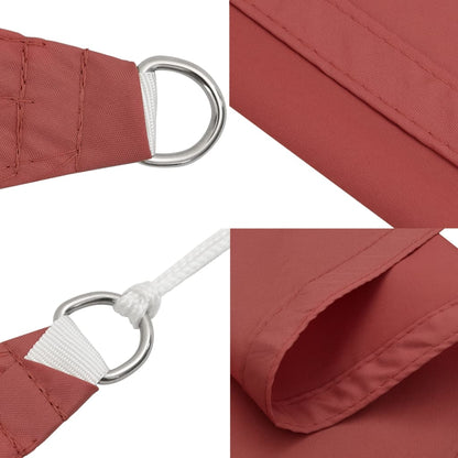 Sonnensegel Oxford-Gewebe Quadratisch 7X7 M -Rot Terrakotta