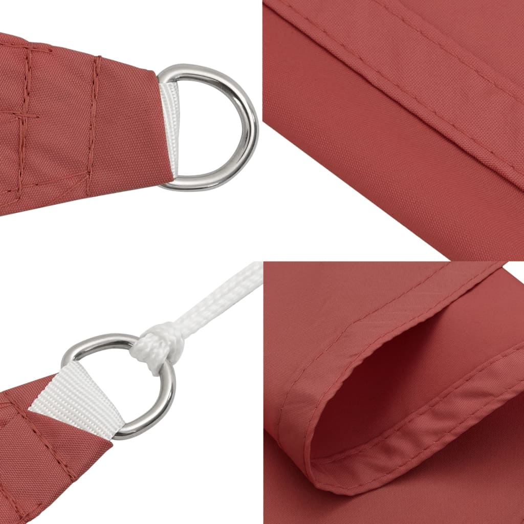 Sonnensegel Oxford-Gewebe Rechteckig 2X3,5 M -Rot Terrakotta