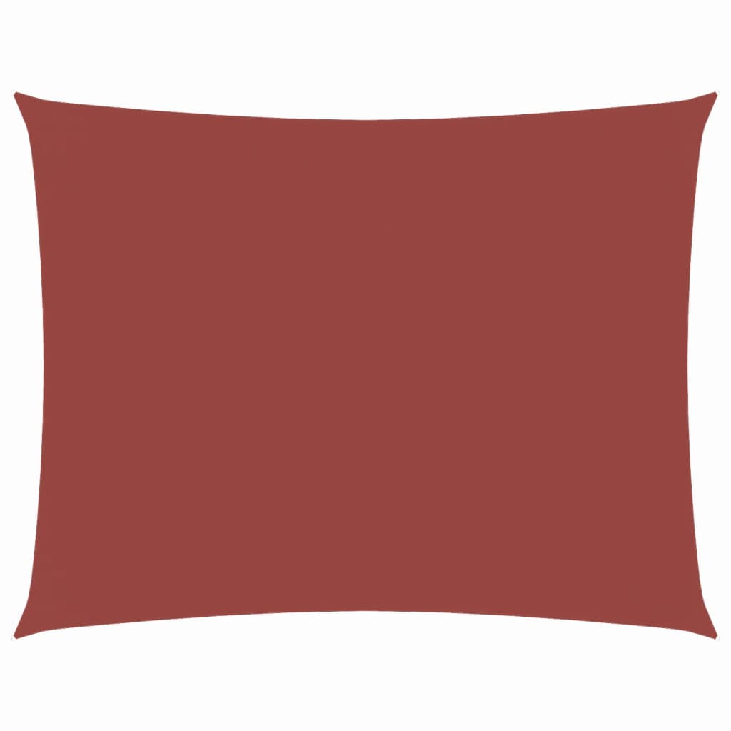 Sonnensegel Oxford-Gewebe Rechteckig 3X4 M -Rot Terrakotta