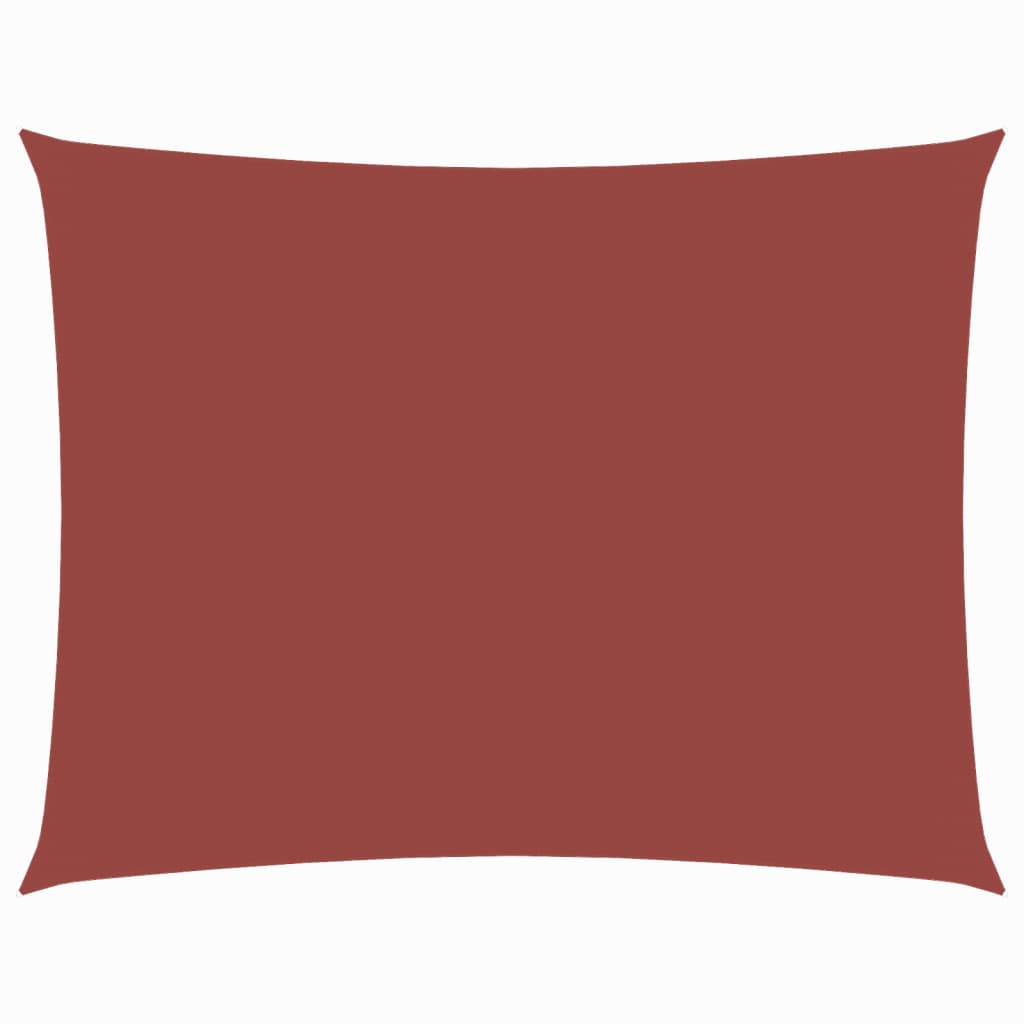 Sonnensegel Oxford-Gewebe Rechteckig 3X4,5 M -Rot Terrakotta