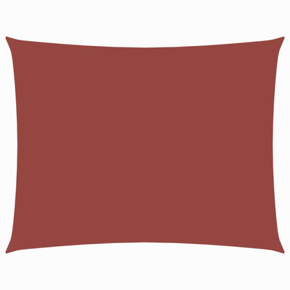 Sonnensegel Oxford-Gewebe Rechteckig 3,5X4,5 M -Rot Terrakotta
